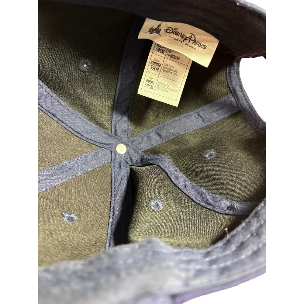 WDW Walt Disney World Disney Parks 1971‎ Authentic Blue Corduroy Strap Back Cap - Picture 11 of 13